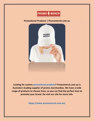 Promotional Products | Promomerch.com.au