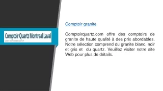 comptoir granite comptoirquartz com offre