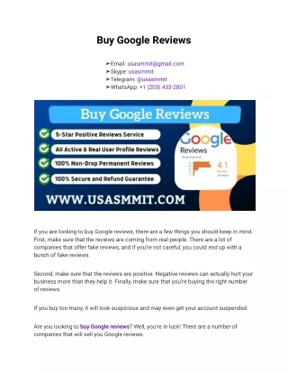 Buy Google Reviews