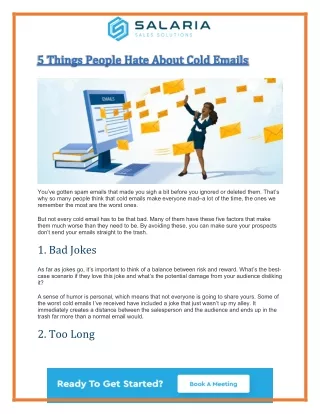 5 Things People Hate About Cold Emails