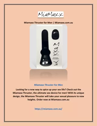 miamaxx thruster for men miamaxx com au