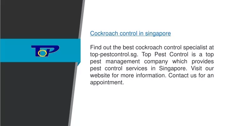 cockroach control in singapore find out the best