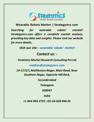 wearable robots market strategymrc com