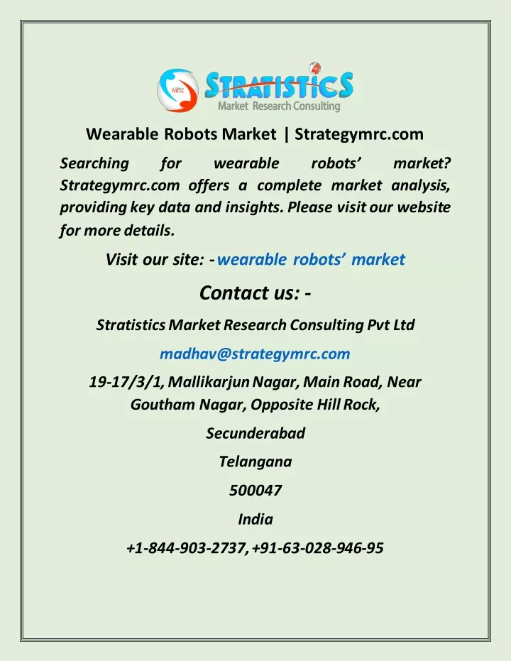 wearable robots market strategymrc com