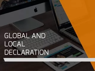 global and local declaration
