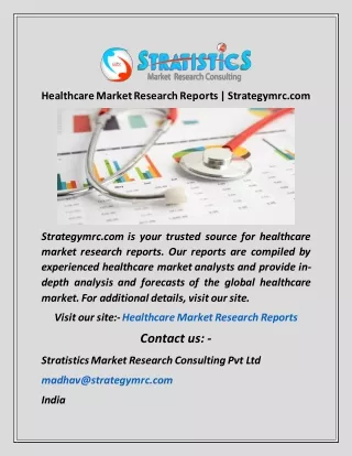 healthcare market research reports strategymrc com