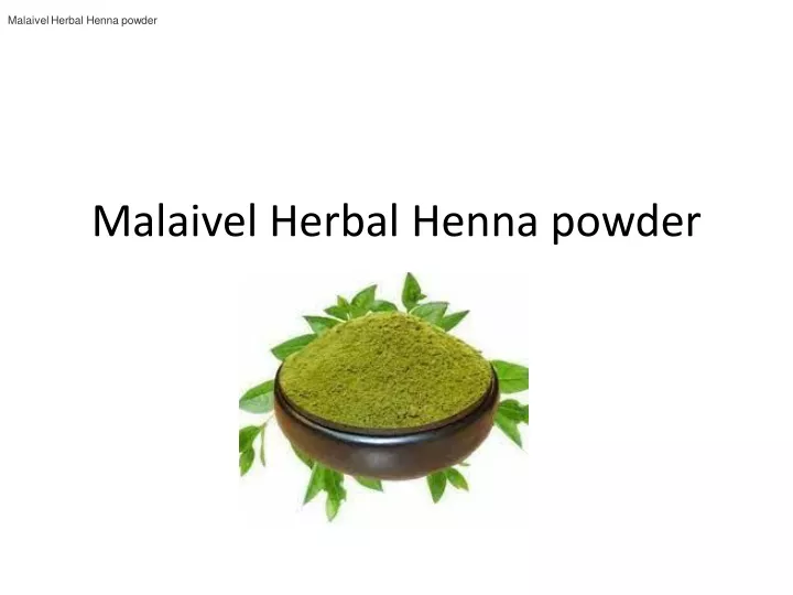 PPT - Henna Powder Online for Hair Growth PowerPoint Presentation, free ...