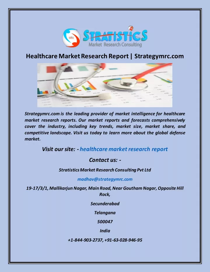 healthcare market research report strategymrc com