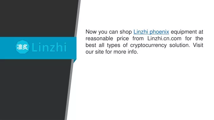 now you can shop linzhi phoenix equipment