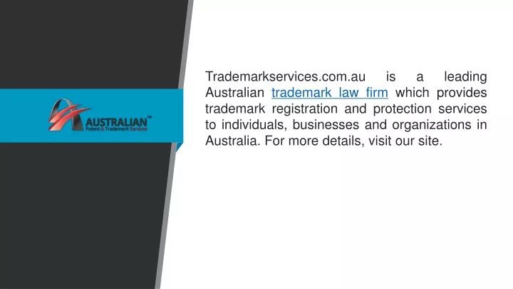 trademarkservices com au is a leading australian