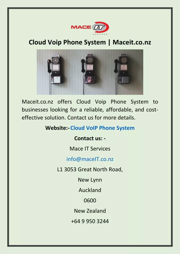 cloud voip phone system maceit co nz