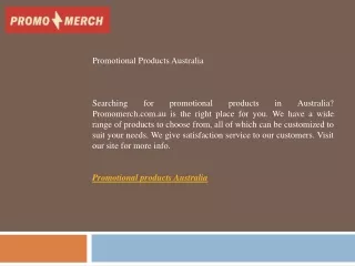 Promotional Products Australia   Promomerch.com.au