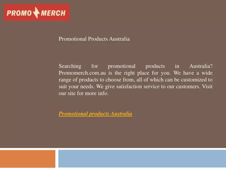 promotional products australia searching