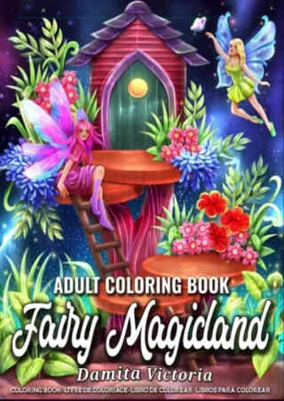 DOWNLOAD/PDF  Adult Coloring Book Fairy Magicland: Coloring Book For Women Featu