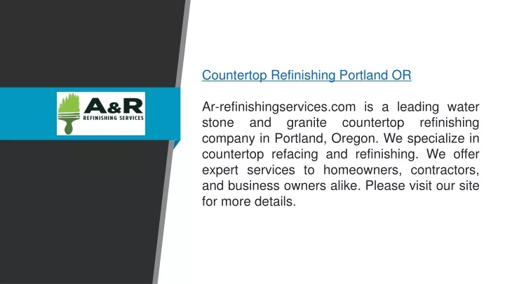 countertop refinishing portland