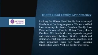 Hilton Head Family Law Attorney | Om-lawgroup.com