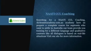 naati ccl coaching