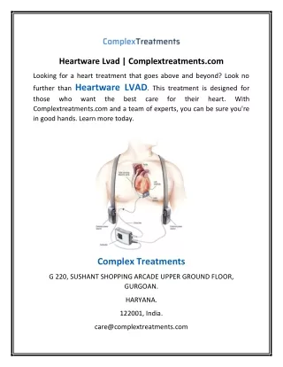 Heartware Lvad | Complextreatments.com