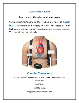 Lvad Heart | Complextreatments.com