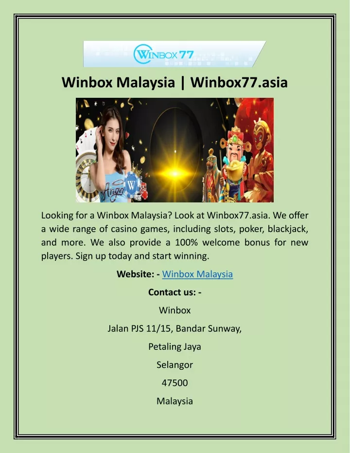 winbox malaysia winbox77 asia
