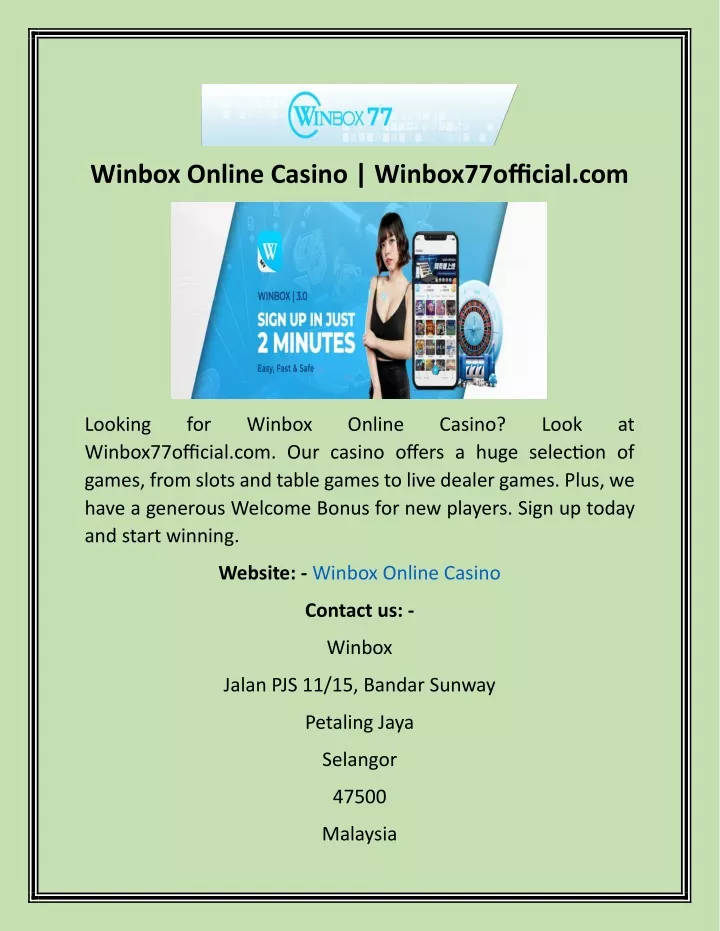 winbox online casino winbox77official com