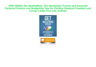 (PDF BOOK) Get WalletWise, The Workbook: Proven and Powerful Personal Finance an