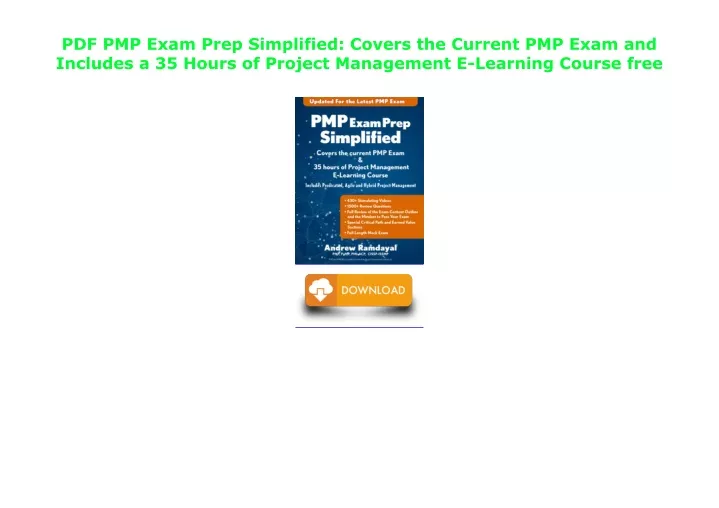 pdf pmp exam prep simplified covers the current