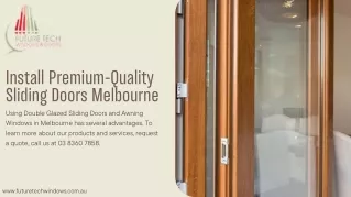 Install Premium-Quality Double Glazed Awning Windows and Sliding Doors Melbourne