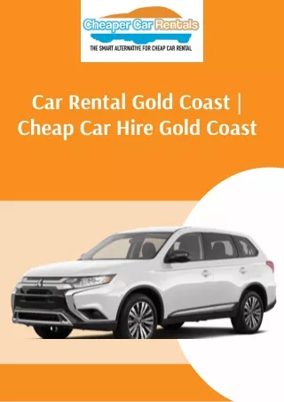 Car Rental Gold Coast | Cheap Car Hire Gold Coast