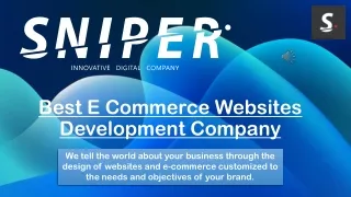 Find the Best E Commerce Websites Development Company
