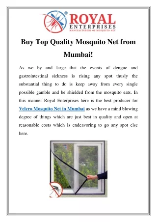 buy top quality mosquito net from