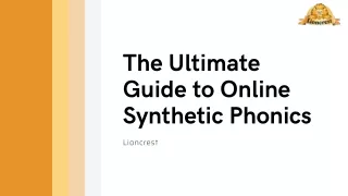 The Ultimate guide to online synthetic phonics