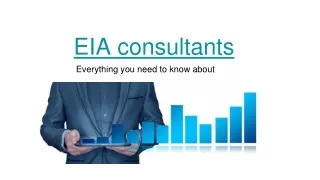 EIA Consultants to assess the environmental