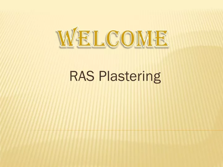 ras plastering