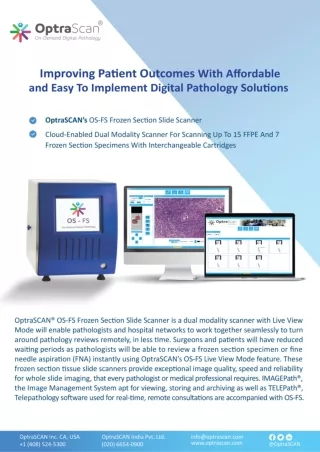 OptraSCAN OS-FS Frozen Section Scanner