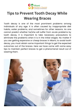 Tips to Prevent Tooth Decay While Wearing Braces