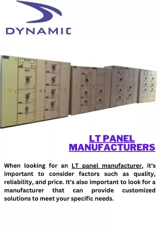 LT Panel Manufacturers