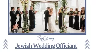 Hire A jewish Wedding Officiant For Wedding Ceremony