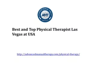 Best and Top Physical Therapist Las Vegas