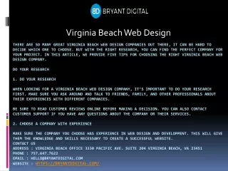 virginia beach web design
