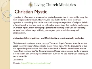 christian mystic