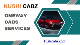 Reliable and Affordable Oneway Cabs Services