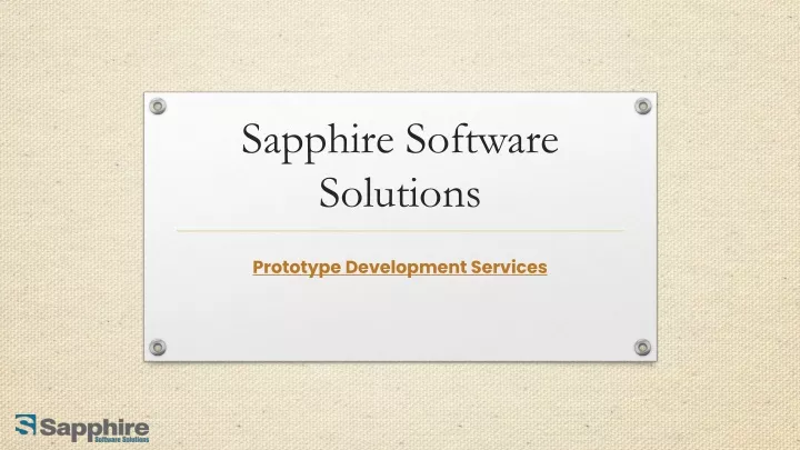 sapphire software solutions