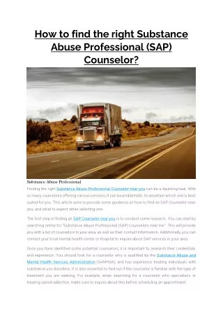 how to find the right substance abuse