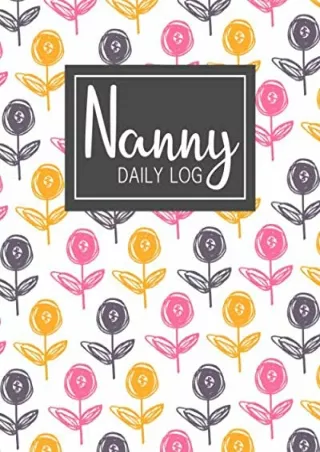 D!ownload  book (pdF) Nanny Daily Log: Simple Baby & Toddler Schedule Track