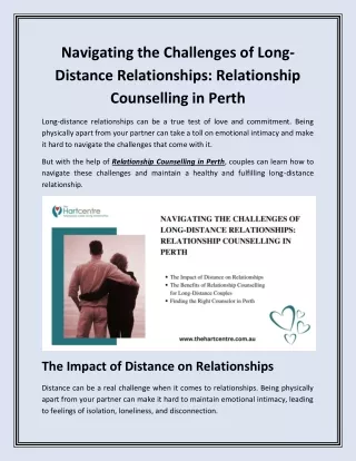 Navigating the Challenges of Long Distance Relationships