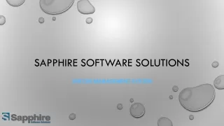 sapphire software solutions