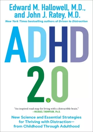 read ebook [pdf] ADHD 2.0: New Science and Essential Strategies for Thrivin