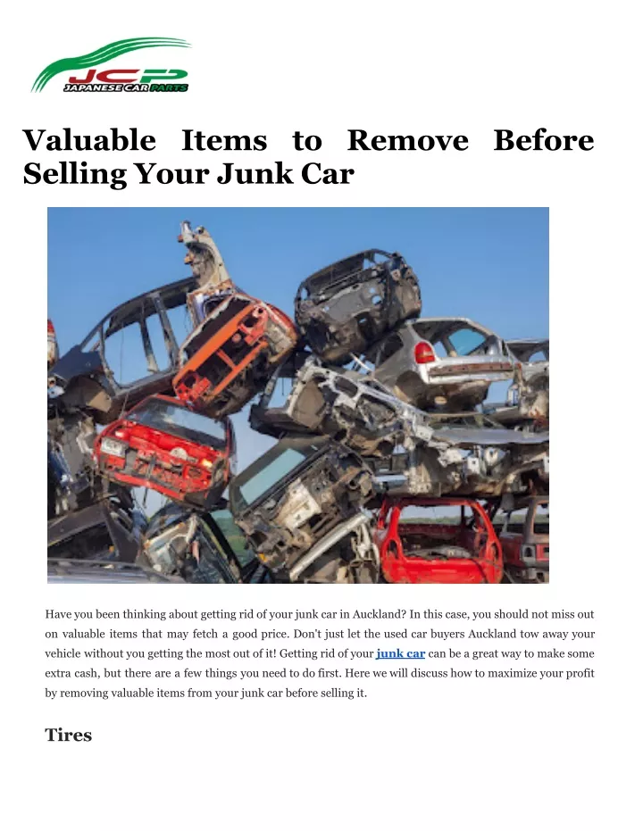 valuable items to remove before selling your junk
