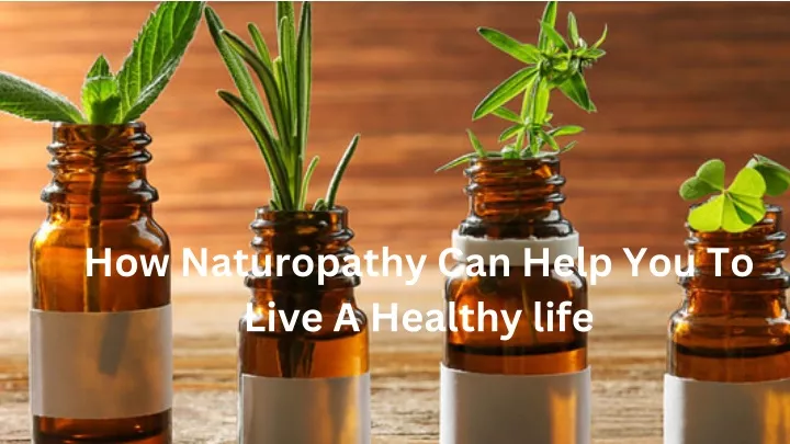 how naturopathy can help you to live a healthy